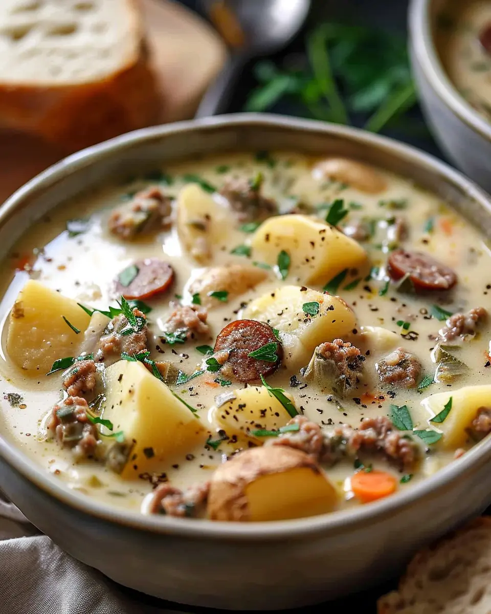 Comforting Potato and Sausage Chowder: A Hearty Family Favorite