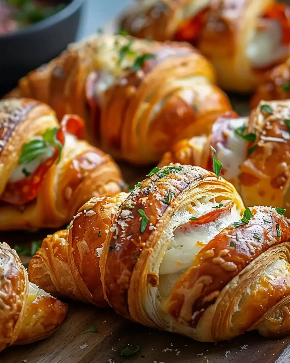 Mozzarella Pepperoni Croissant Rolls: Easy Indulgence for Home Chefs