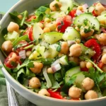 Herb-Marinated Veggie & Chickpea Salad