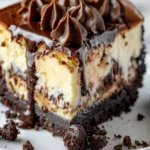 Fudgy Brownie Bottom Cheesecake
