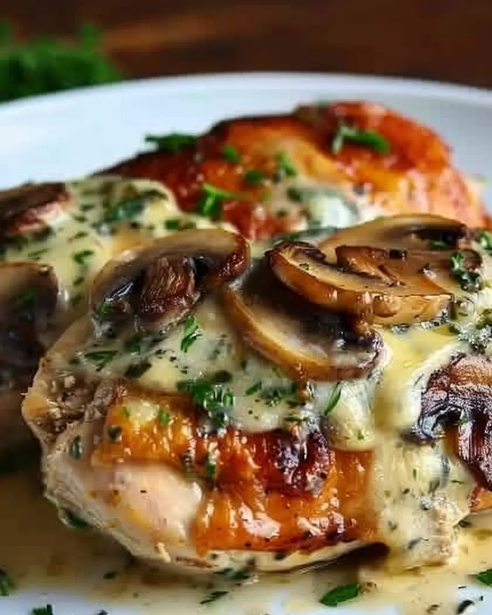 Gouda & Mushroom Stuffed Chicken: Easy Indulgence for Dinner