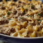 Enjoy Creamy Beef and Bowtie Pasta for a Quick Family Dinner!