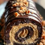 Irresistible Peanut Butter Cup Chocolate Roll