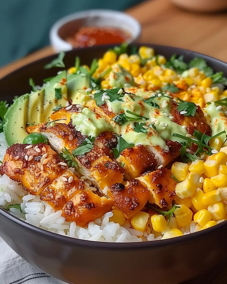 Street Corn Chicken Rice Bowl: A Juicy Twist on Comfort Food