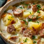Satisfying German Potato Soup with Sausage
