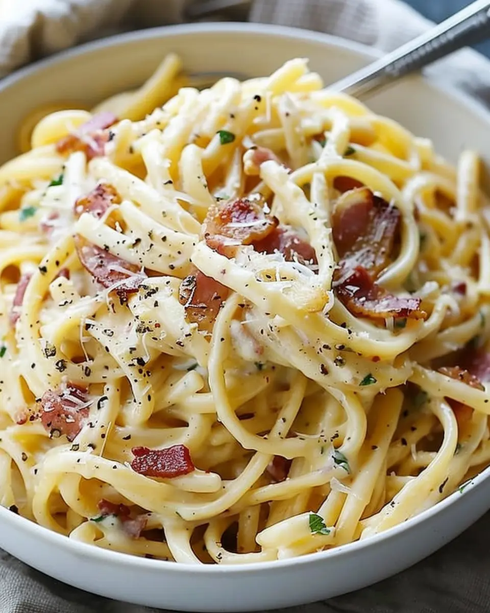 Creamy Turkey Bacon Carbonara Pasta: An Easy Gourmet Delight
