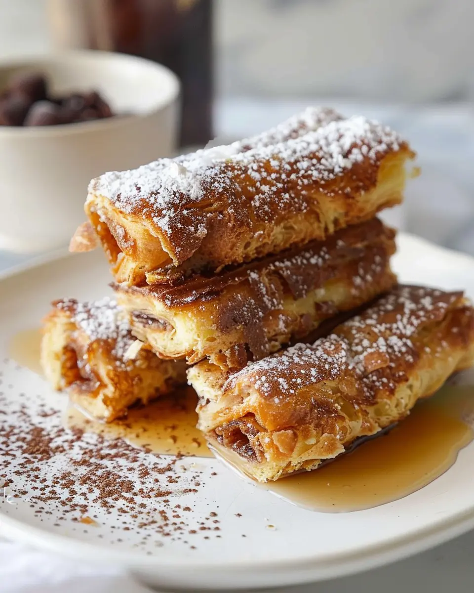 Roulés façon pain perdu: Indulgent Turkey Bacon Breakfast Delights