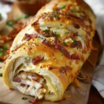 Chicken Bacon Ranch Stromboli
