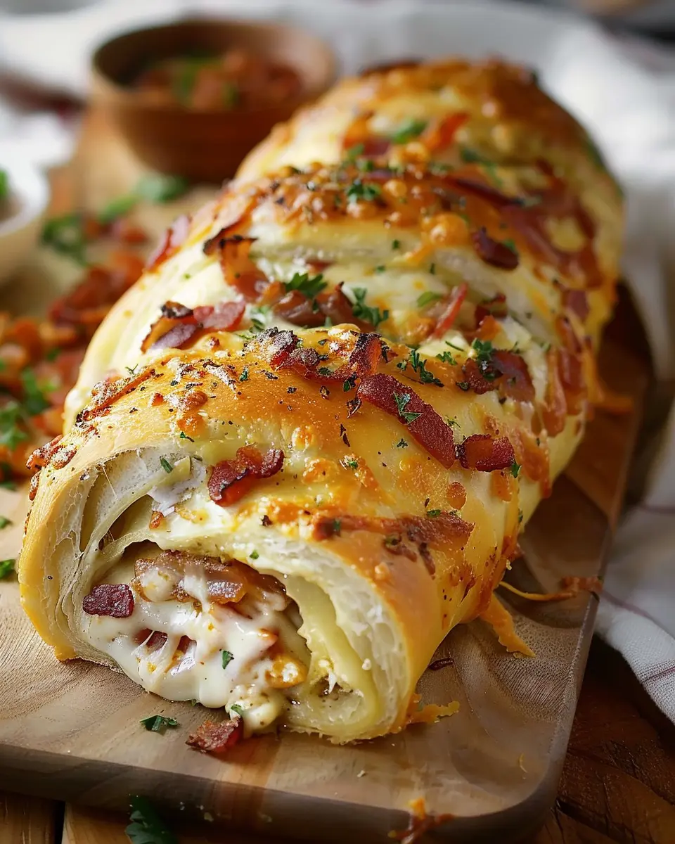 Chicken Bacon Ranch Stromboli: Easy Recipe for Comfort Food Delight
