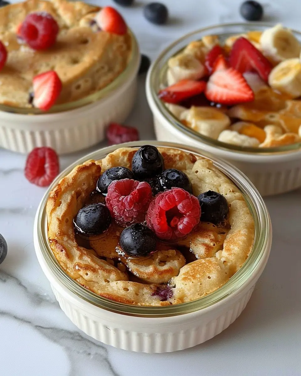 Baked Protein Pancake Bowls: Easy Meal Prep Without Banana