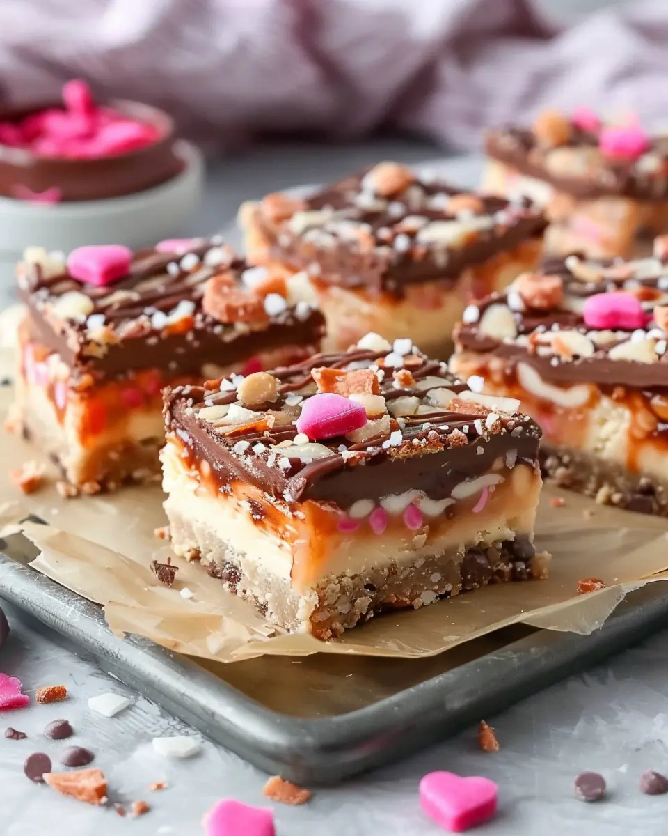 Easy Valentine Millionaire Bars: Indulgent Treats for Two