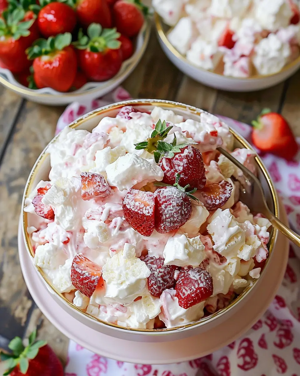 Strawberry Shortcake Fluff Salad: Easy Indulgence for Summer