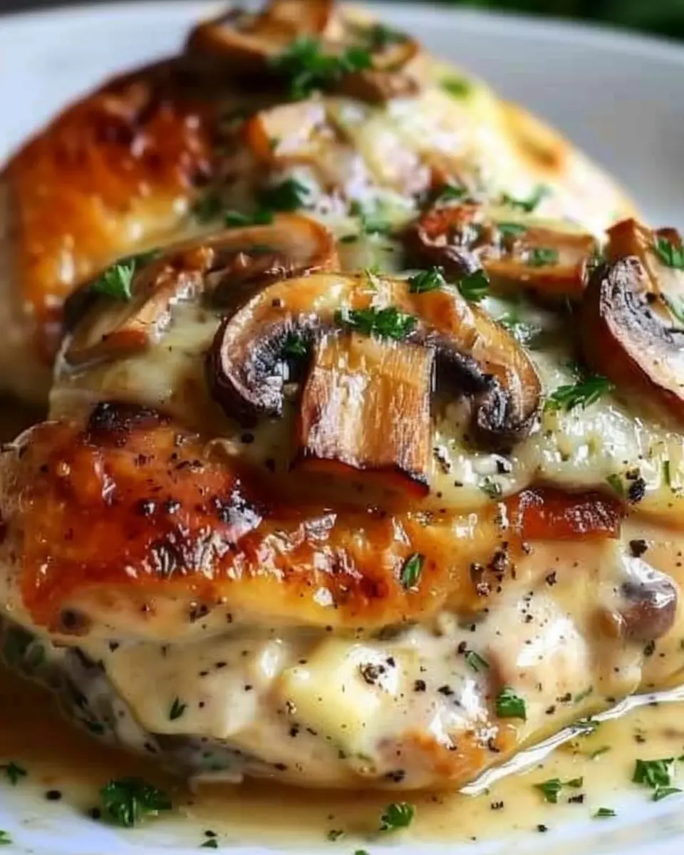 Gouda &amp; Mushroom Stuffed Chicken: Juicy Flavor for Home Chefs