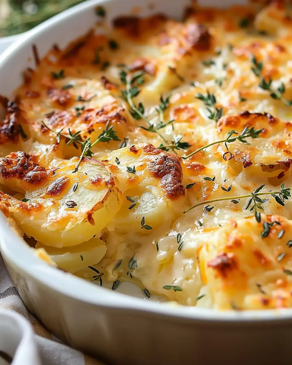 Cheesy herb and potato casserole: the best winter comfort meal