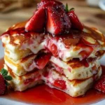 Strawberry Cheesecake Pancakes That Taste Like Dessert for Breakfast