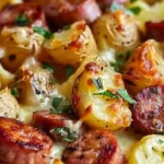 Cheesy Ranch Potatoes and Smoked Sausage