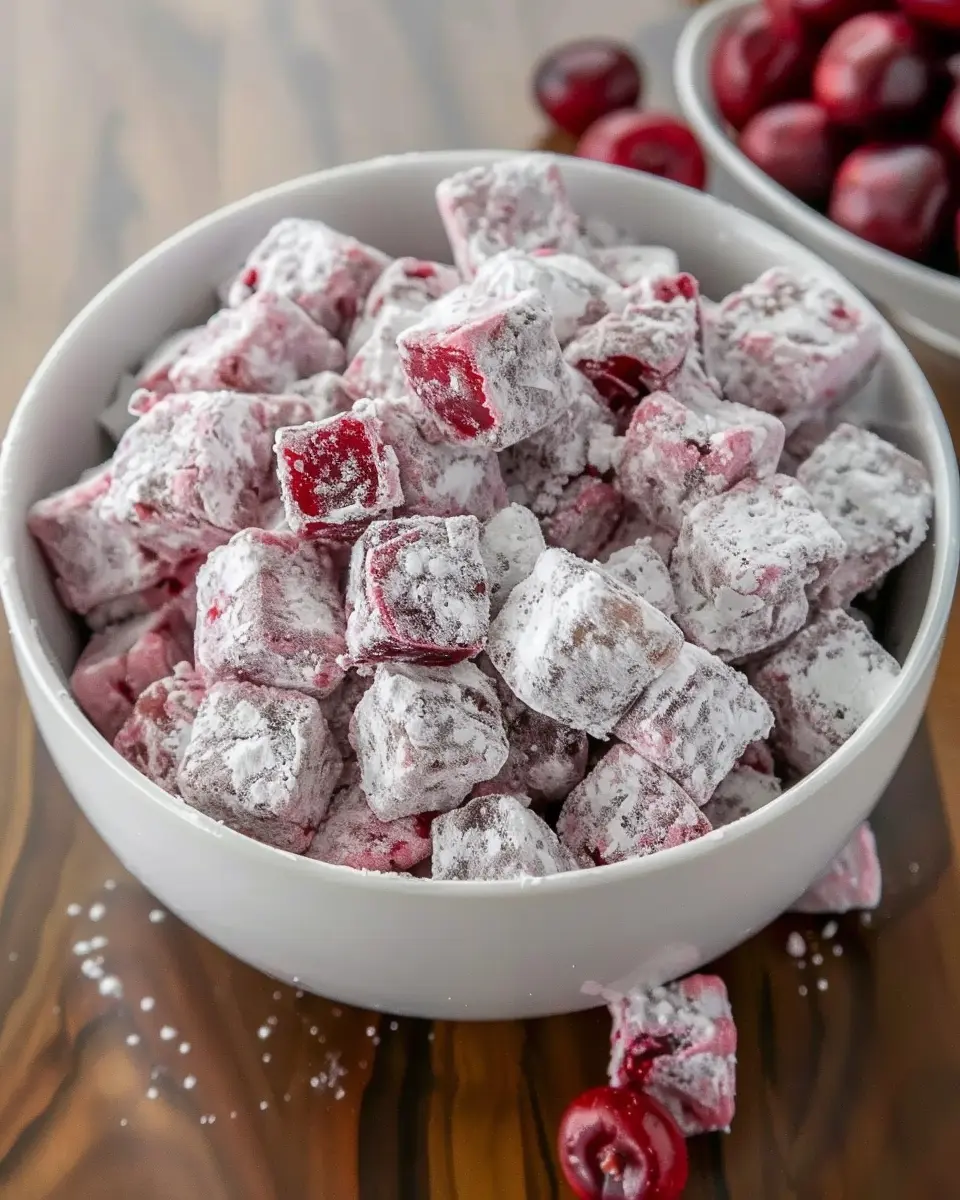 Irresistible Cherry Cheesecake Puppy Chow: A Delightful Indulgence