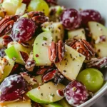 Apple Salad with Grapes & Pecans