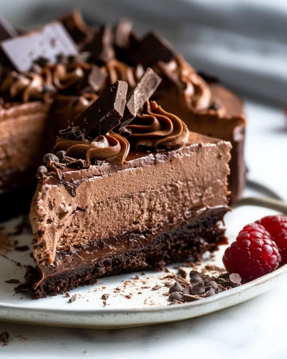 Ridiculously Easy Vegan Chocolate Mousse Cake That’s Indulgent and Nut-Free