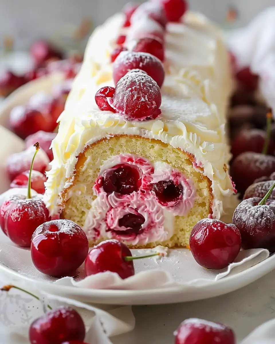 Heavenly Cherry Cheesecake Cake Roll Recipe You’ll Love for Spring