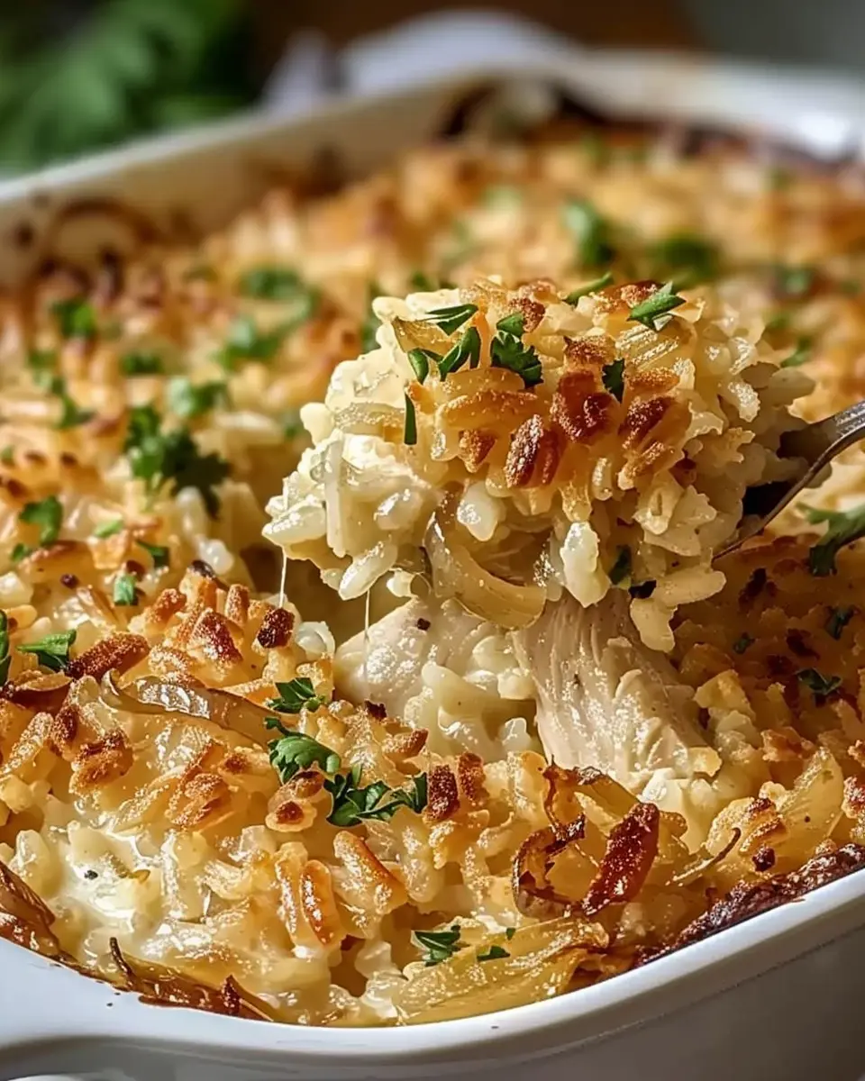 French Onion Chicken Rice Bake: The Cozy Family Favorite You’ll Love