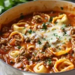 Homemade Lasagna Soup with Tortellini