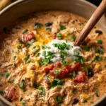 Crockpot Cream Cheese Chicken Chili