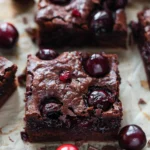 Roasted Chocolate Cherry Brownies