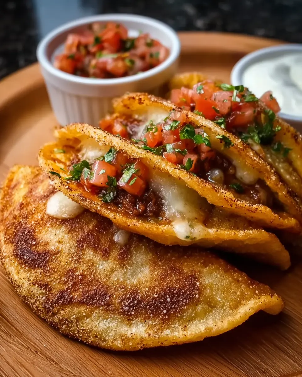 Deep Fried Stuffed Tacos: Indulgent Turkey Bacon & Chicken Ham Delight