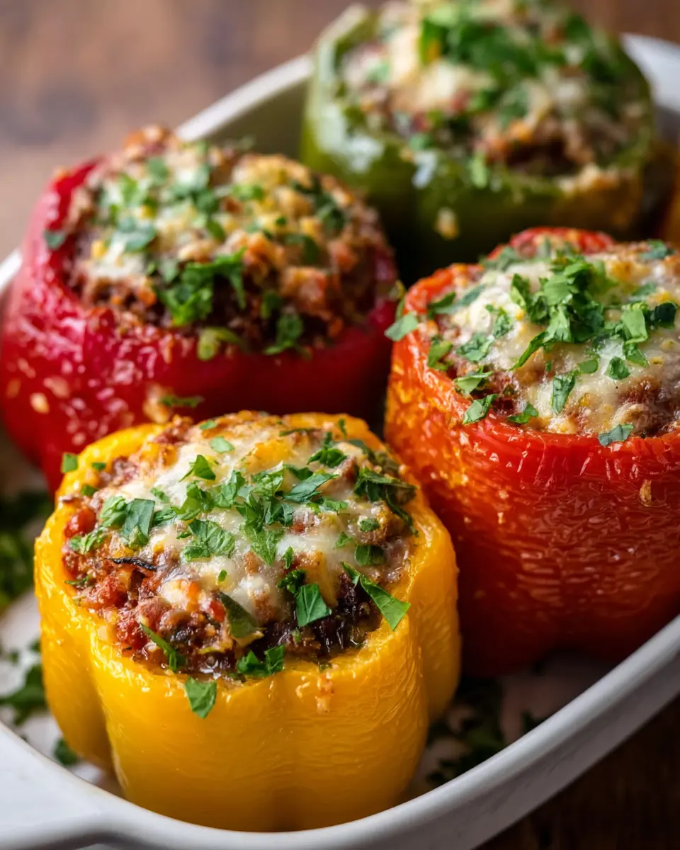 Stuffed Bell Peppers with Turkey Bacon: A Healthy Delight at Home