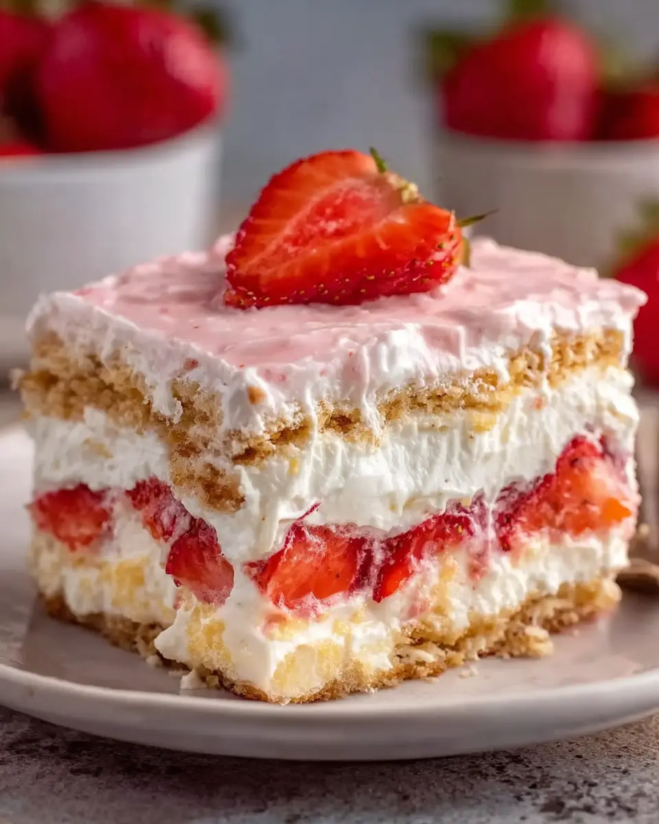 Strawberries and Cream Eclair Cake: The Best Indulgent Treat at Home