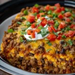 Cool Ranch Taco Crockpot Casserole