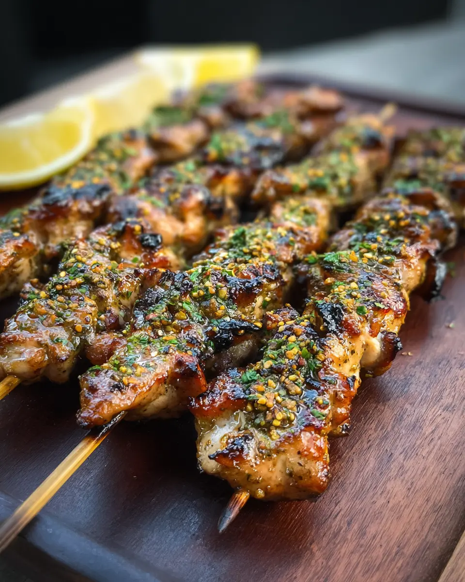Hot Honey Lemon Pepper Chicken Skewers: Easy, Flavor-Packed Delight