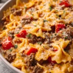 Slow Cooker Cheesy Beef Pasta