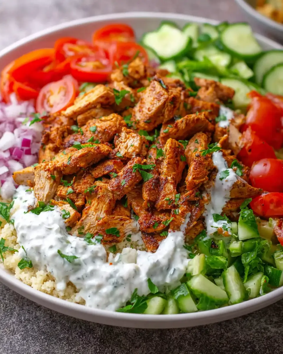 Homemade Chicken Shawarma Bowl: Easy Recipe for Flavor Lovers