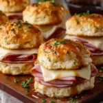 Chicken Ham and Swiss Biscuit Sliders