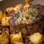 Crockpot Loaded Steak and Potatoes