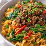 Caramelized Beef and Peanut Noodles