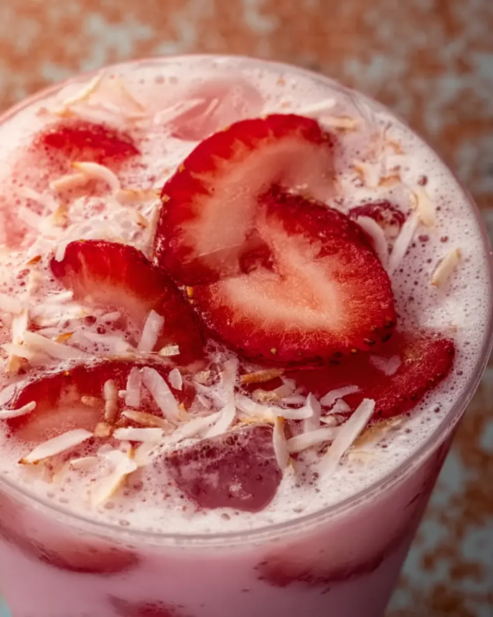 White Cranberry Strawberry Coconut Drink: Refreshingly Easy Recipe