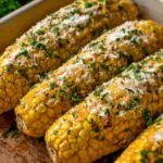 Garlic Parmesan Corn On The Cob