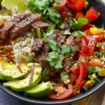 High Protein Steak Fajita Bowl