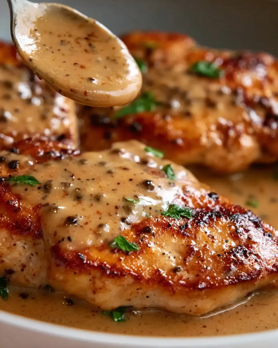 JB’s Chicken au Poivre: Indulgent Creamy Peppercorn Sauce Recipe