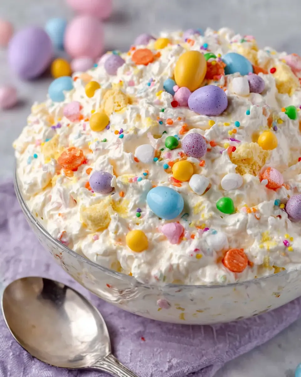 Easter Fluff Salad: Easy Recipe with Turkey Bacon and Chicken Ham