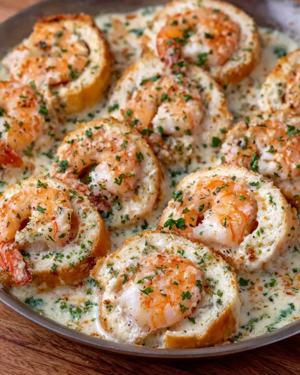 Creamy Garlic Parmesan Shrimp Roll Ups: Indulgent and Easy to Make