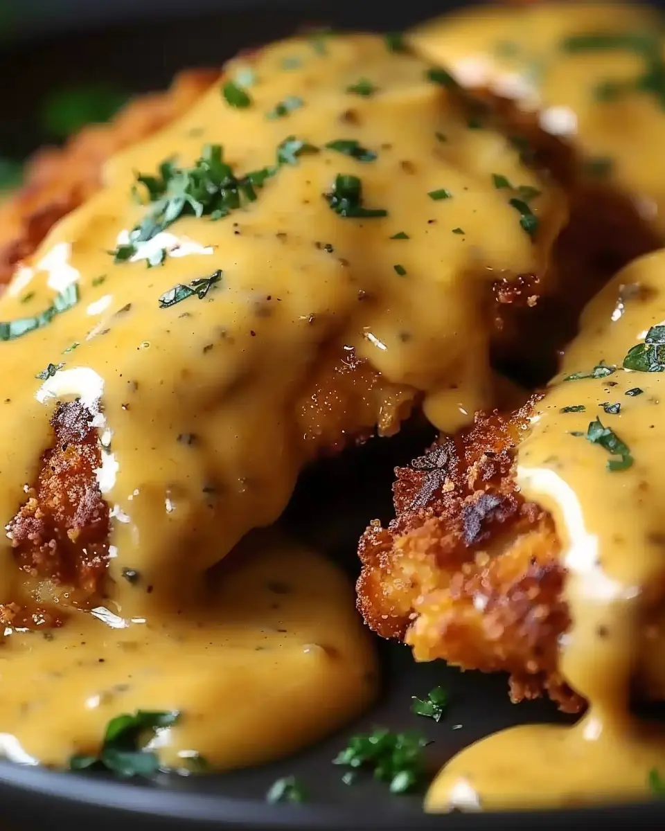 Pretzel Chicken with Mustard-Cheddar Sauce: The Best Ultimate Recipe