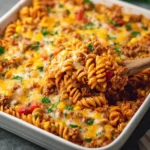 Cheesy Taco Pasta Casserole