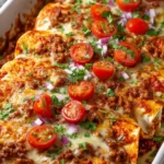 Pizza Enchiladas Ground Beef