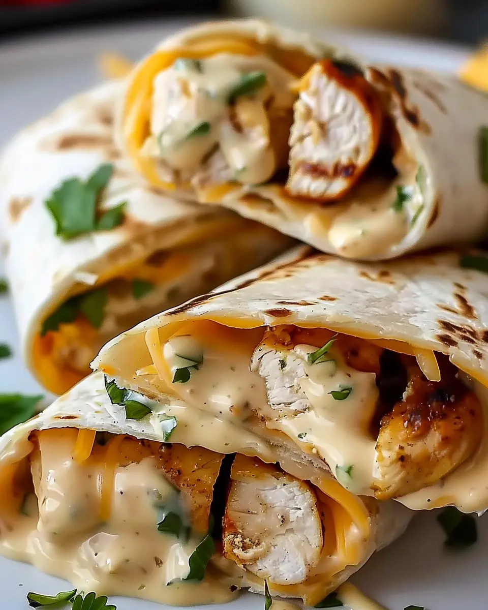 Cheesy Garlic Chicken Wraps: Easy and Delicious Family Favorite