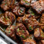 Air Fryer Garlic Butter Steak Bites