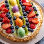 Easter Egg Fruit Pizza No Bake